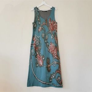 Peruvian connection Pima Cotton Maxi Sleveless Dress